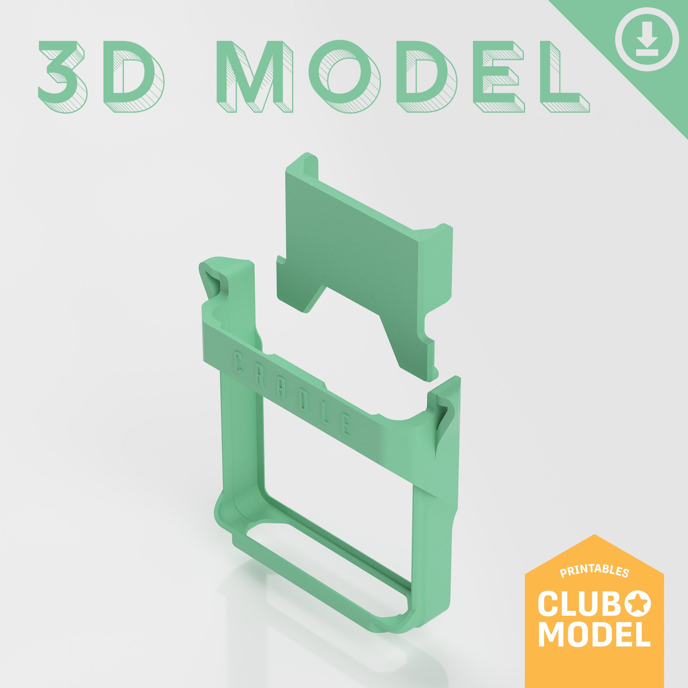 Cradle for Analogue Pocket (with Cartridge Stabilizer) - Printable 3D Model