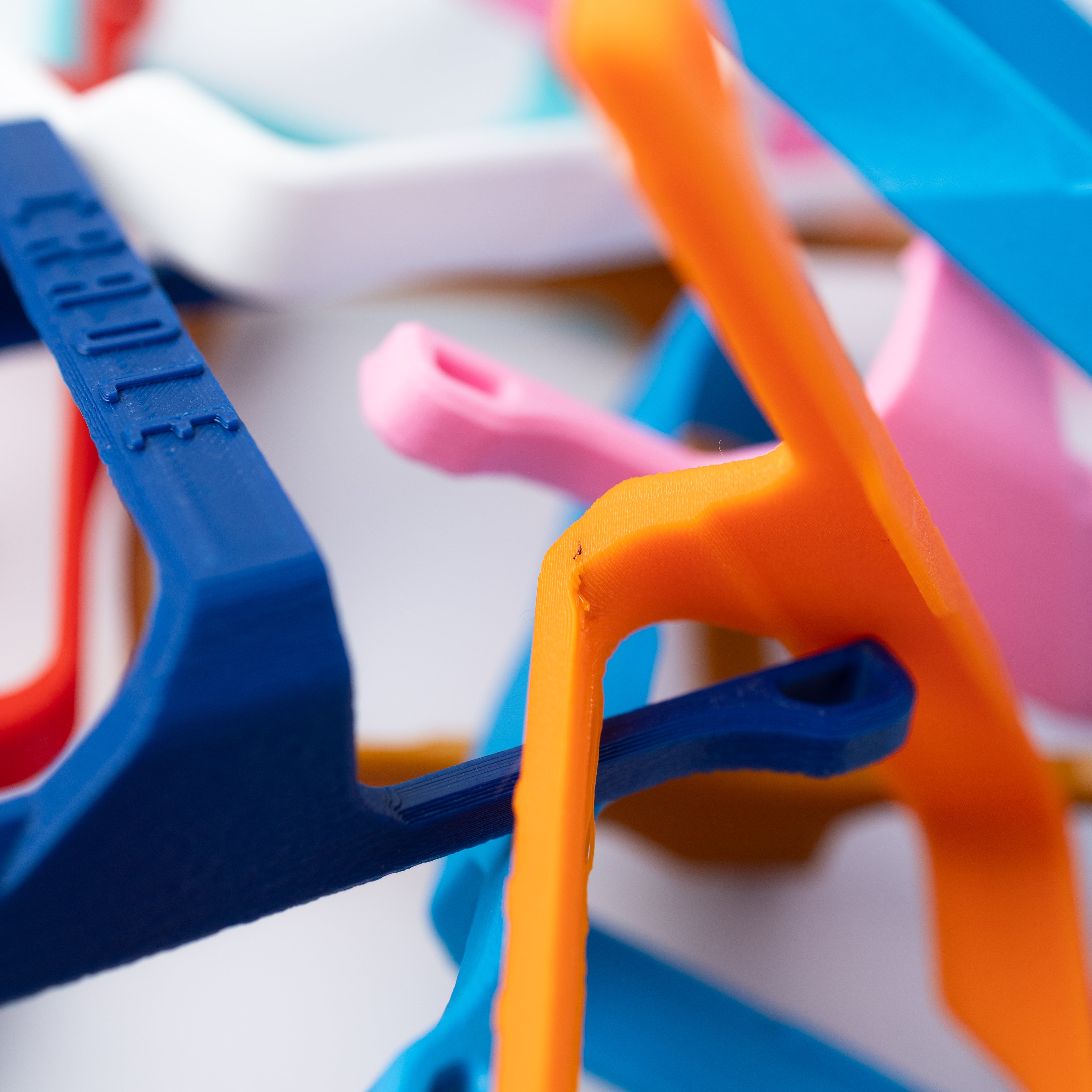 Example of a cosmetic blemish on a B-stock Cradle, such as a minor color contamination in a more visible area.